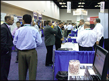 Crowd image of show floor activity during an Expo show.
